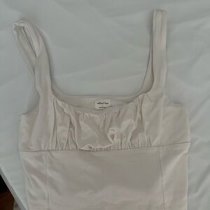 Wilfred Free white cropped Tank Top